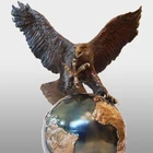 Garden decoration metal craft brass eagle statue