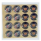 1 inch Circle Glitter Epoxy Bottle Cap Seal Stickers Transparent Glitter Round Dome Stickers