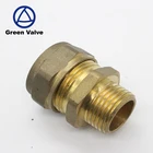 Gutentop Gas Pipe Compression Fitting Forged Brass Press Fitting for Pex-Al-Pex Pipe Compression Tube Fitting