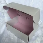 White luxury custom size die cut style b flute waxed cardboard corrugated kraft paper packing mailing shipping boxes