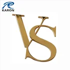letter shape personalized label metal clothing