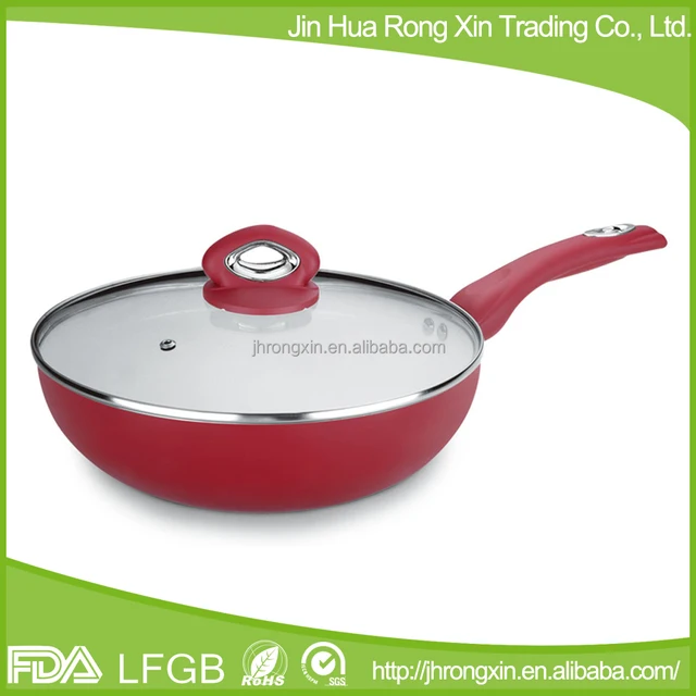 induction bottom nonstick saute pan with glass lid