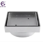 Brass invisible tile insert floor drain with Watermark certificated