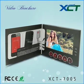 business promotion gift tft lcd led adult hd video greeting