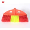 Most popular X014 plastic broom pure bristle for indoor clean match wood stick