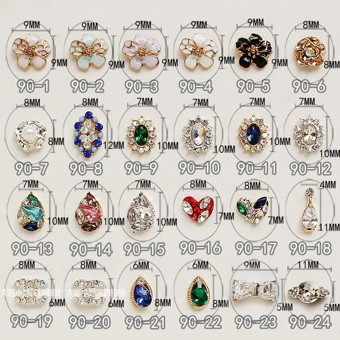 2016 wholesale bling bling bling skull ghost nail art decorations