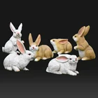 Wholesale resin rabbit resin animal figurines craft statues