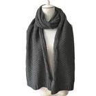 Mens chunky winter shawl scarfs with crochet