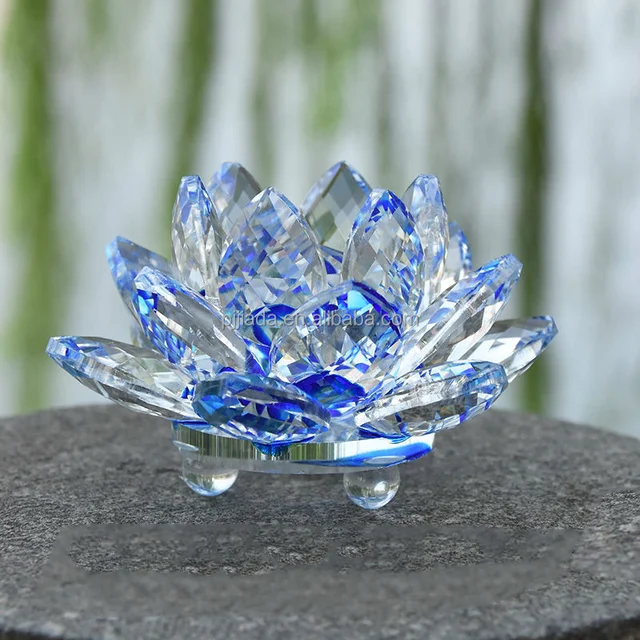 wedding return gift colorful table ornament crystal lotus for