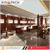 Luxury fashion glass floating jewelry display case shop interior design for jewellery showroom