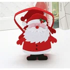 Christmas felt candy bag with handle Santa Claus Candy gift bag