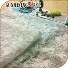wholesale nylon spandex black french tulle lace fabric