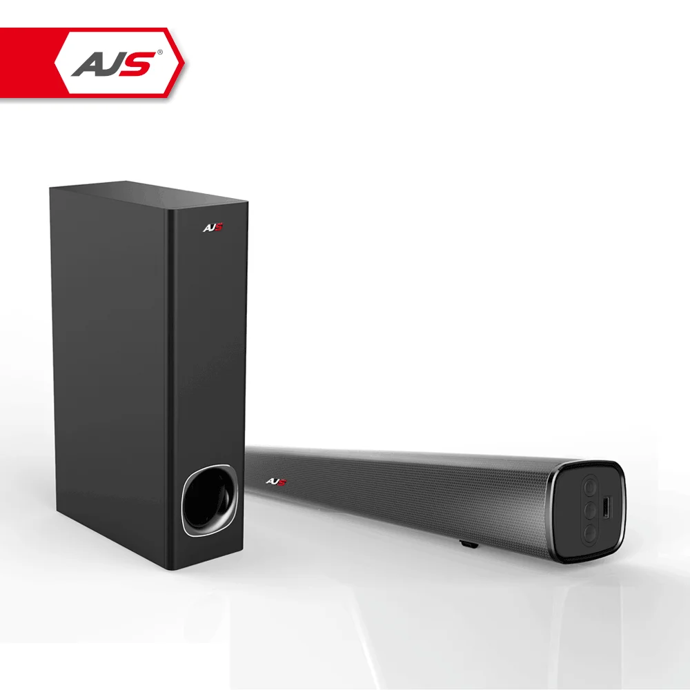 ajs home theatre system bt sound bar with wired or wireless