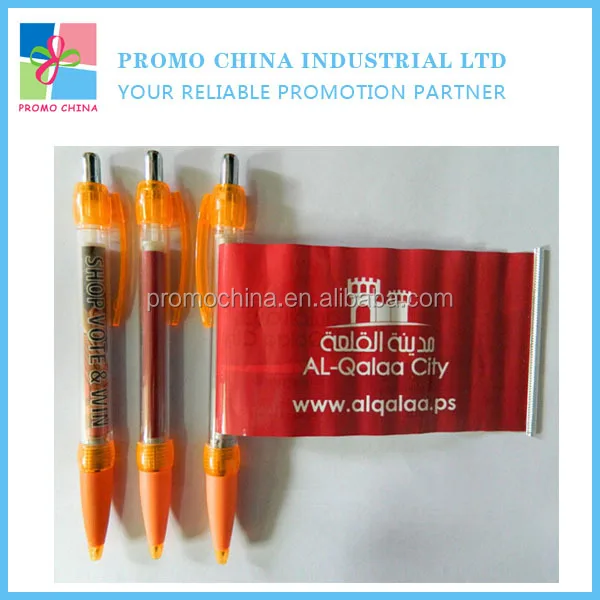 cheap advertising corporate gift promotional pen with pull out