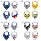 Custom Blank Bandana Baby Girls Bibs Set Cotton Triangle Wholesale Organic Baby Bandana Drool Bibs
