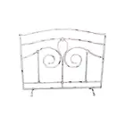 Mayco White Antique Decorative Metal Cast Iron Fireplace