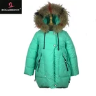 Comfortable girl coat children winter jacket with hood