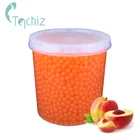 Bubble Tea Boba Tea Popping JB08 Peach Flavor Popping Boba For Taiwan Bubble Tea