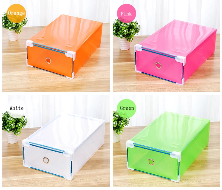 Atistic SFJ NEW Eco-Friendly Shoe Storage Box Case Transparent Plastic Storage Box Rectangle PP Shoe Organizer Thickened drawer Shoe Box (1)