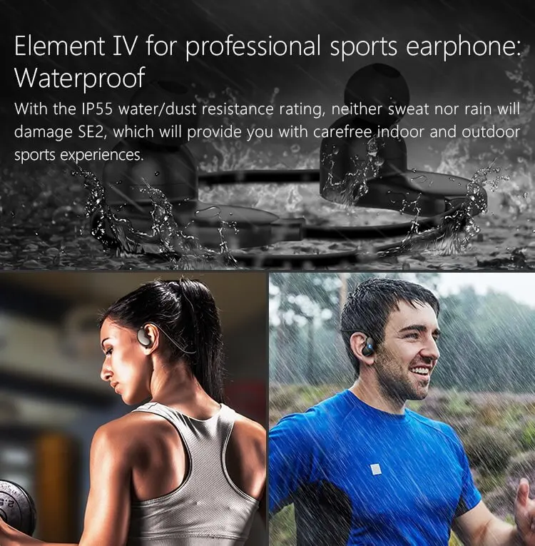 sweatproof headphones 4.1 wireless sports headset aptx stereo earphones with MIC for iphone android - ANKUX.COM