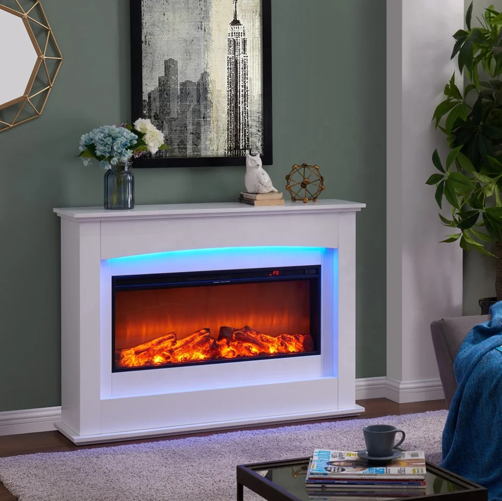 Elegant Electric Fireplace Mantel Suits With Remote Control Buy