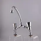 Plastic tap electroplate abs cold and hot water mixers sink bridge tap hand taps mixer tap