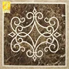 Square natural marble stone mosaic floor medallion from china