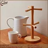 Oak Wooden Cup/Mug Drying Hanging Rack