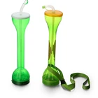 Slush Cups Custom Slush Yard Cups With Straw