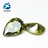 Buy Loose Gemstone 8x12mm Pear Shaped Olive Green Cubic Zirconia
