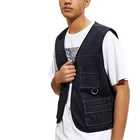 Fashion Wholesale Custom Man Priest Utility Vest utility vest multi pocket vest