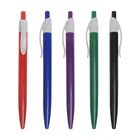 Push Action Cheap Plastic Hotel Promo Writing Pens with Logo Custom