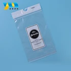 Custom printed high quality clear opp plastic bag zipper clothes