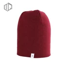 Custom Red Beanie Embroidered Embroidery Slouch Beanie Hat