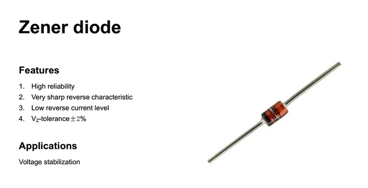 5v6 do-41 1w zener diode 1n4734a