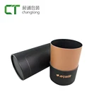 Many years factory matt lamination custom packaging box black paper tube