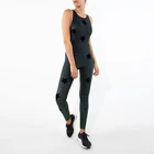Tight women sex fitness workout wear oem yoga wear set activewear ladies jumpsuit