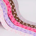 polyester custom logo ink screen printed grosgrain ribbon