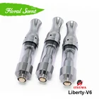 0.5 ml vape cartridge for cbd oil pen V6 custom logo Open Vaporizer CBD Oil Glass Cartridge