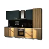 Cheap price modular Italian design furniture ready to assemble RTA RTG melamine kitchen cabinet for small kitchen