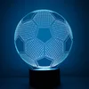 (Gadget) 2019 New Type Acrylic Night Light 3D Creative LED Lamp for Sale 3D Football Shape Effect Lamp