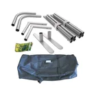 Exhibition Booth Exhibition Booth Stand 8ft 10ft 20ft Portable Tube Exhibition Backdrop Trade Show Pop Up Display Booth Stretch Tension Fabric Display Banner Stands