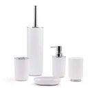 2019 new PS &PP Bathroom Accessories Bath Caddy Set Includes Pump Soap Dispenser, Toothebrush Holder
