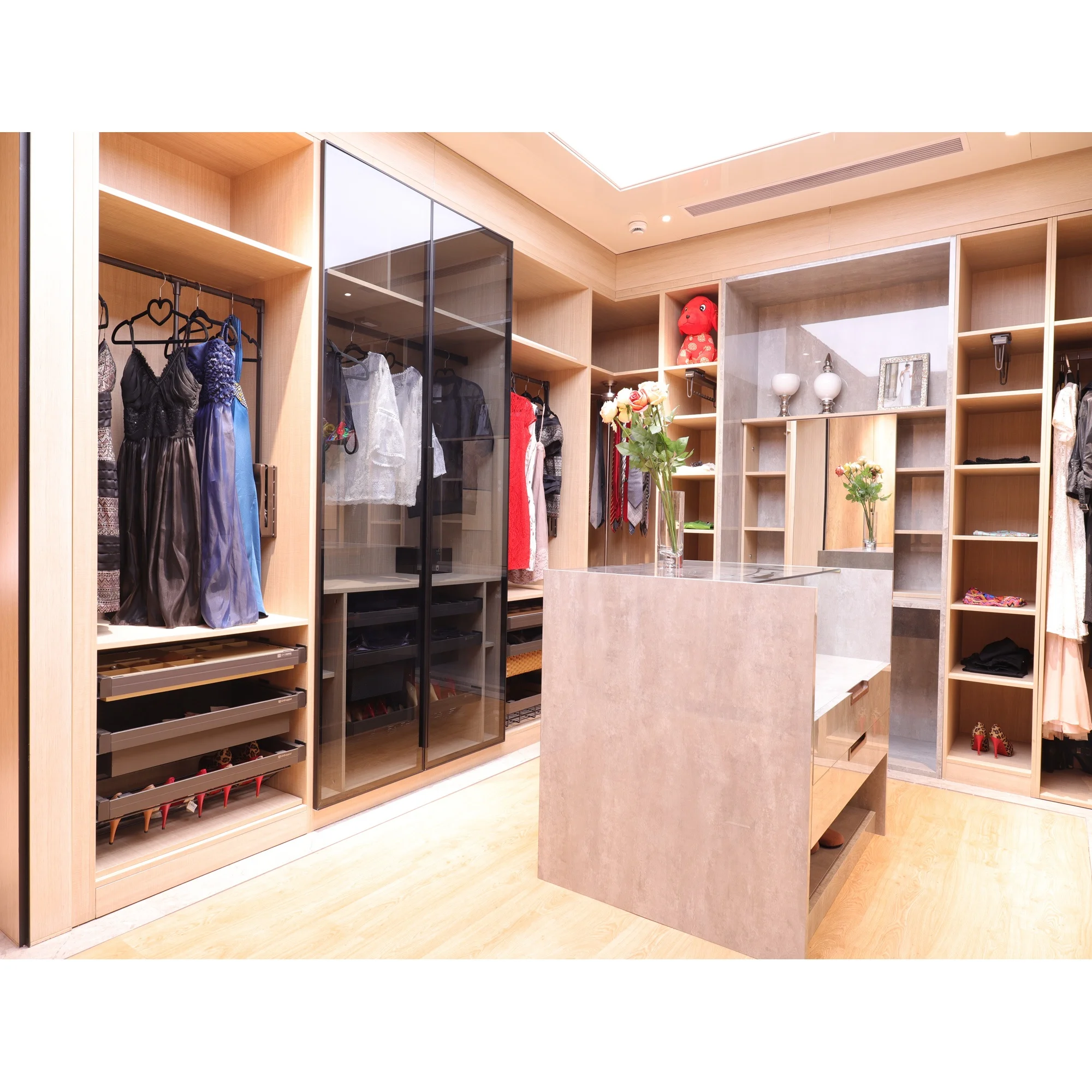 NICOCABINET armario con 3 puertas correderas muebles de diseño personalizado caminar en el armario