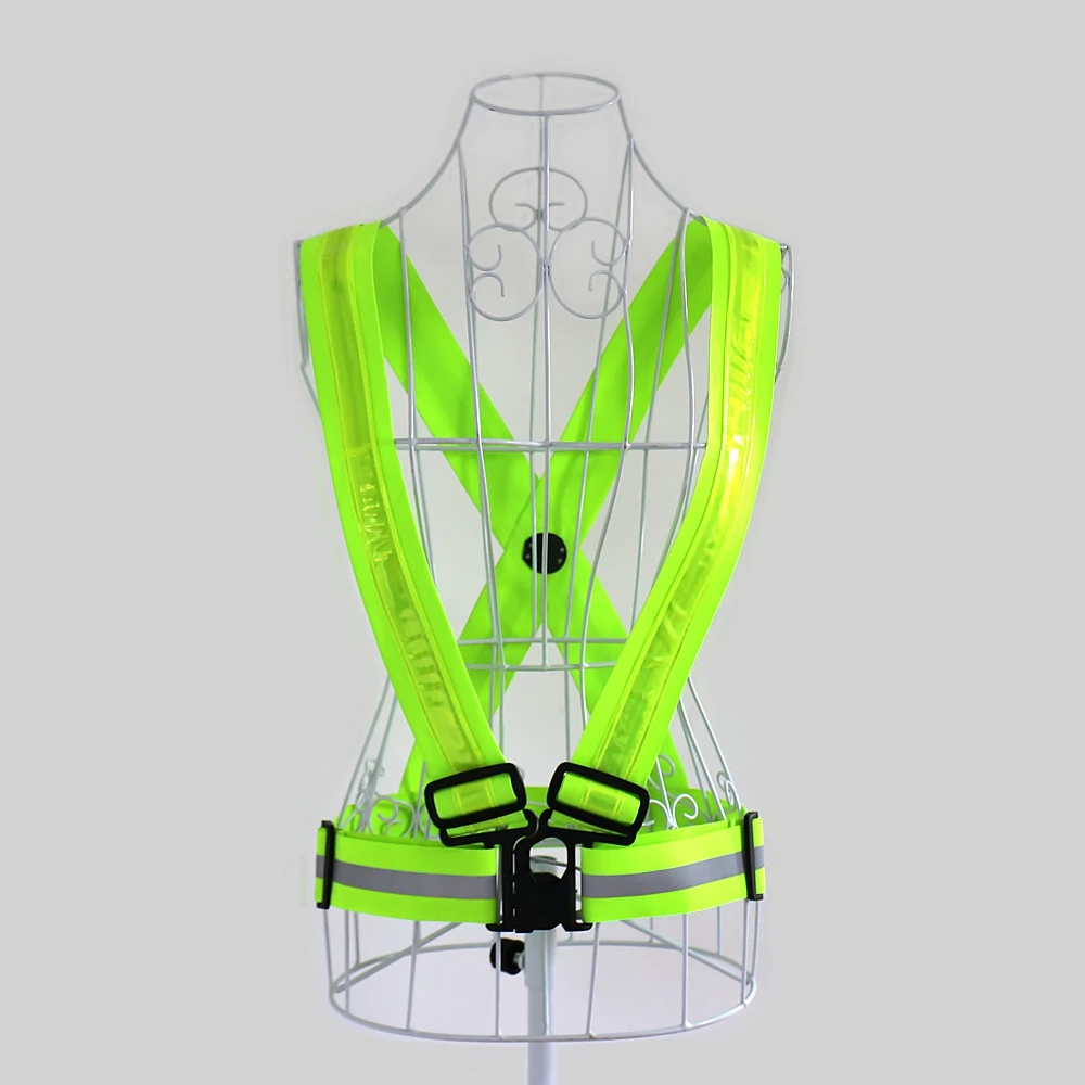 S006A Hot Selling Fast Delivery Reflective LED Running Vest Wholesale In China