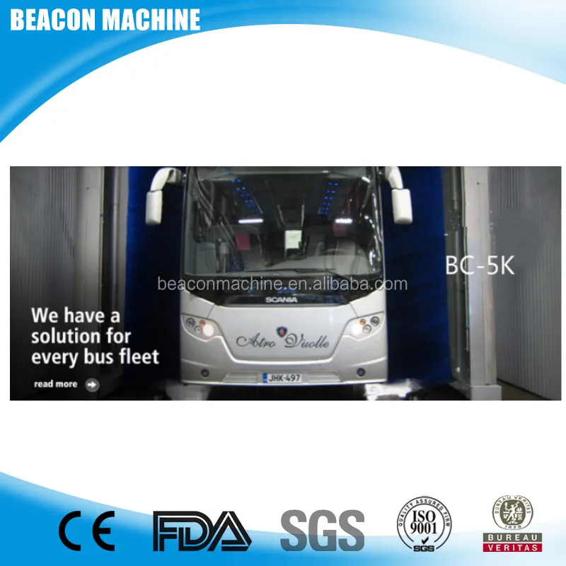 BC-5K con 5 cepillos túnel automático coche máquina de lavado de túnel precio