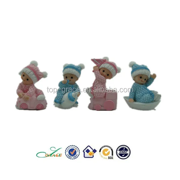 new wholesale polyresin baby shower figurines decoration gifts