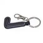 Industrial customized letter blank leather keychain with metal ring+custom logo zinc alloy metal leather keychains