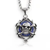 Hot Selling Cheap Price Cross Silver Skull Stainless Steel Chain Pendant Men Style Chain Pendant