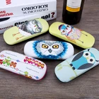 fashion cartoon pattern custom logo printing eyeglass frame case with low price
